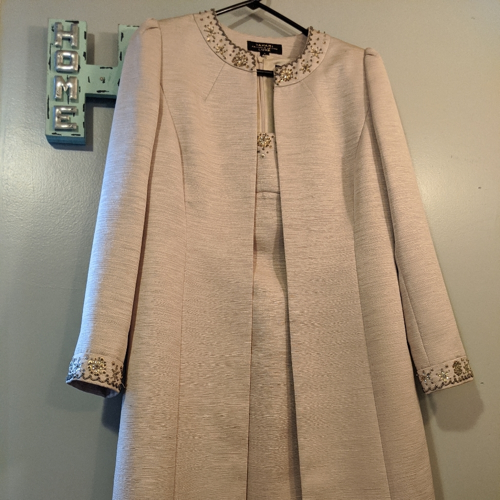 Tahari Arthur S Levine Luxe dress with jacket
